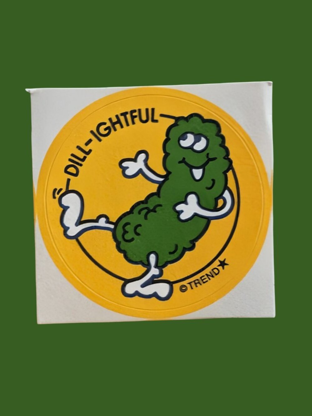 10/$25 Dill Pickle "Dill-ightful" Scratch & Sniff Retro Reward Sticker